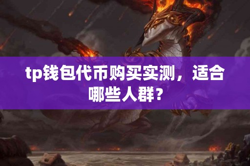 tp钱包代币购买实测，适合哪些人群？