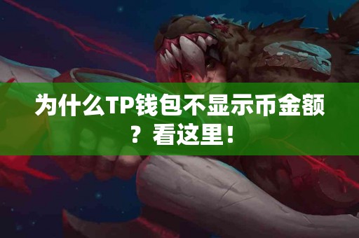 为什么TP钱包不显示币金额？看这里！