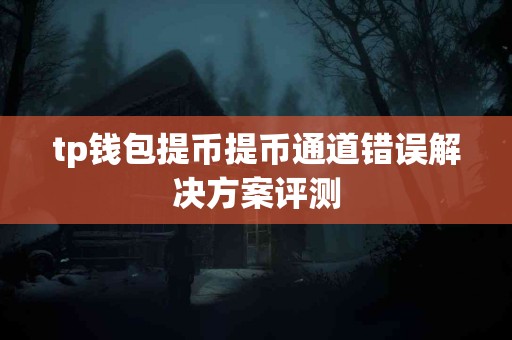 tp钱包提币提币通道错误解决方案评测