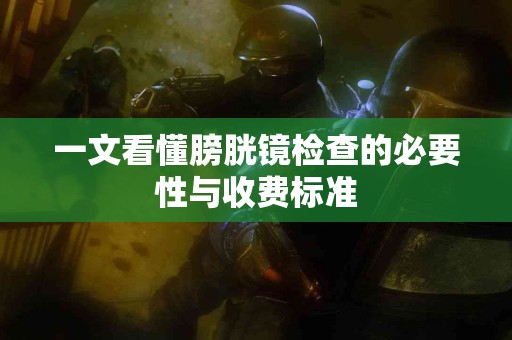 一文看懂膀胱镜检查的必要性与收费标准