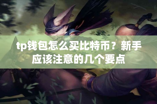 tp钱包怎么买比特币？新手应该注意的几个要点